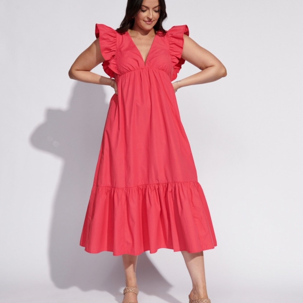 Abercrombie & Fitch Pink Midi Dress